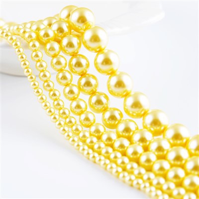 حبات اللؤلؤ الزجاجي لصنع المجوهرات